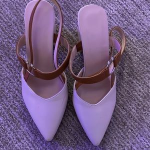 SHEIN, tan pumps, heels-size 5